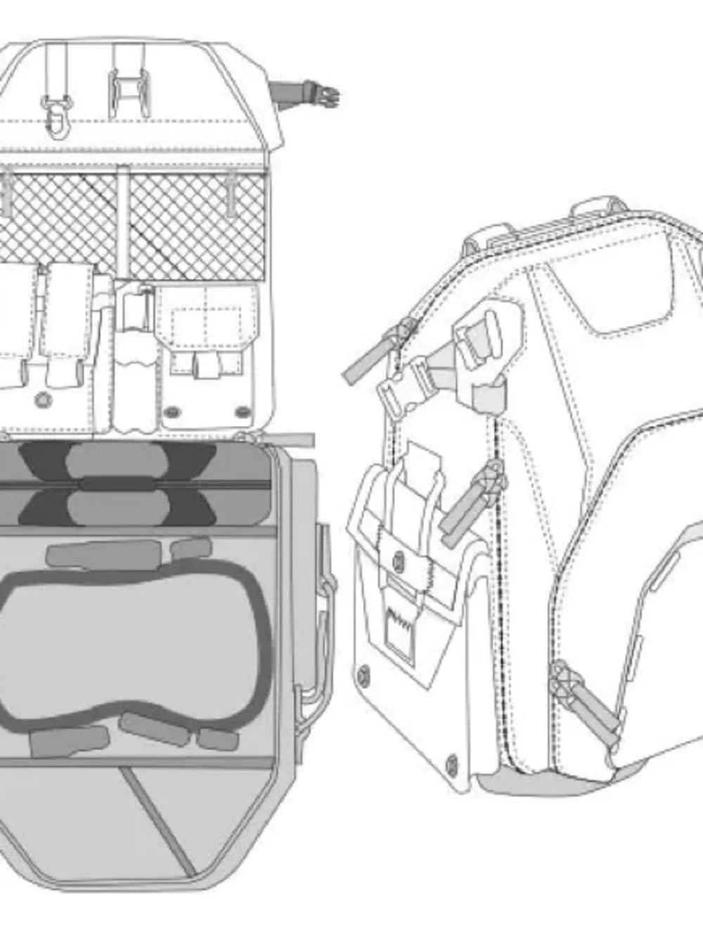 Black Blauer Tactical Range Backpack Heavy Duty Gear Bag w Internal Organization